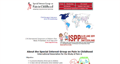 Desktop Screenshot of childpain.org